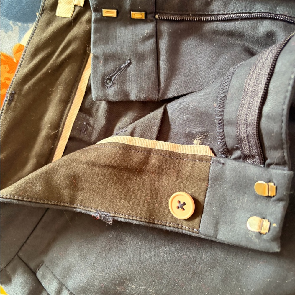 Boden Navy Cotton Trousers - Picture 4 of 11
